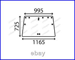 For KUBOTA TRACTOR M ME REAR WINDOW FLAT TINTED