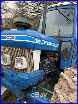 Ford 7610 Q Cab Tractor. 4WD. Pickup Hitch