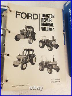 Ford Tractor Repair Manual Series 10 Tractors Dated 1981 Volumes 1 & 2