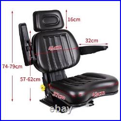 Forklift Seat Tractor Suspension Seat Headrest & Up and down Adjustable