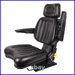Forklift Seat Tractor Suspension Seat Headrest & Up and down Adjustable