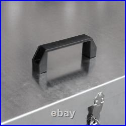 Galvanised Feed Bins Large Storage 64L 3 Compartments Metal Waterproof Outdoor