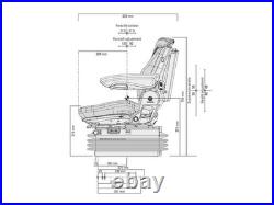 Genuine Grammer Tractor Seat Maximo Msg95a/731 Air Suspension