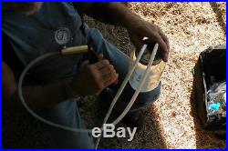 Goat-Sheep Milker Hand Vacuum Milking Machine 1/2 Gallon 2 Teat Dansha Farms