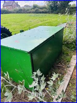 Green Metal Tractor-Mounted Storage Tool Box transport box