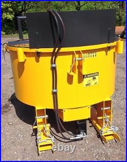 HYDRAULIC DRIVEN PAN MIXER, concrete pan mixer, Tractor / forklift mounted