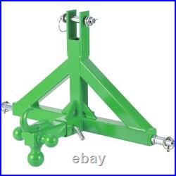 Heavy Duty 3-Point Linkage Hitch Receiver for Category 1 Tractor 2720kg Capacity