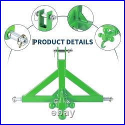 Heavy Duty 3-Point Linkage Hitch Receiver for Category 1 Tractor 2720kg Capacity