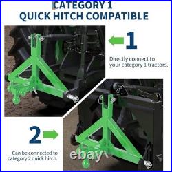 Heavy Duty 3-Point Linkage Hitch Receiver for Category 1 Tractor 2720kg Capacity