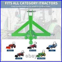 Heavy Duty 3-Point Linkage Hitch Receiver for Category 1 Tractor 2720kg Capacity