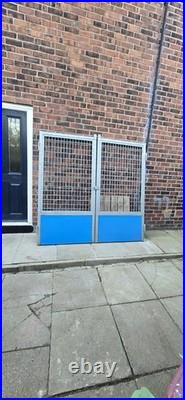 Heavy Duty Galvanised Steel Pedestrian Access Garden / Yard / Kennel Gates -Pair