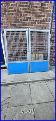 Heavy Duty Galvanised Steel Pedestrian Access Garden / Yard / Kennel Gates -Pair