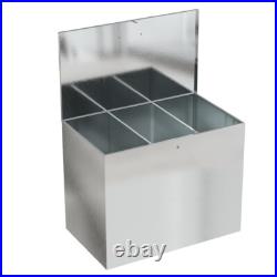 Horse Feed Bin Large 1/2/3 Compartment Farm Animal Food Storage Galvanised Metal