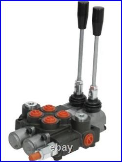 Hyd Double Acting Control Valve 2 Section 3/8 BSP