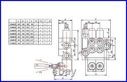 Hyd Double Acting Control Valve 2 Section 3/8 BSP