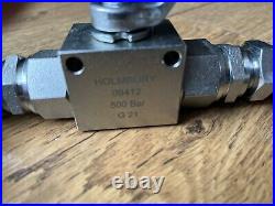 Hydraulic 2 Way Adapter For Tractors 1/2 Inch Quick release