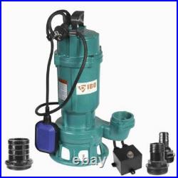 IBO Submersible Sewage & Foul Cutter Pump 2inch 18m Head 1500w inc. VAT