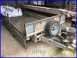 IFOR WILLIAMS TRAILER 10ft Includes Sides Model LT105G Flatbed Twin Axle 2.6 Ton
