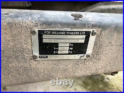 IFOR WILLIAMS TRAILER 10ft Includes Sides Model LT105G Flatbed Twin Axle 2.6 Ton