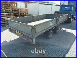 Ifor Williams Flat Bed Drop Side Trailer LL126G 12ft x 6ft 3500kg Steel Ramps