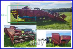 JF MS105 tractor propelled wrap around combine, working condition NO TRACTOR