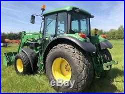 JOHN DEERE 6220, Ex Council, Loader Tractor, Grass Tyres, Trailer, Forklift