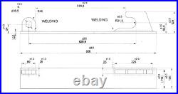 Jcb Loader 530/540/535/532/537 Qfit Weld On Telehandler Brackets 630mm Hook-hole