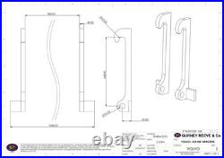 Jcb-volvo Industrial Weld On Brackets (pair)