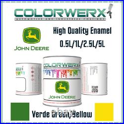 John Deere Green/Yellow Paint High Quality Enamel Spray or Brush 0.5L-5L