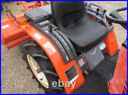 Kubota 4WD compact tractor with tiller rotavator