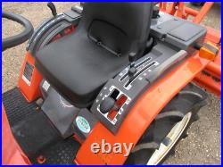 Kubota 4WD compact tractor with tiller rotavator