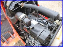 Kubota 4WD compact tractor with tiller rotavator