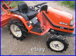 Kubota 4WD compact tractor with tiller rotavator