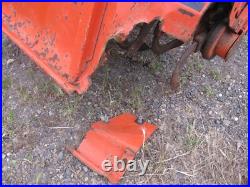 Kubota 4WD compact tractor with tiller rotavator