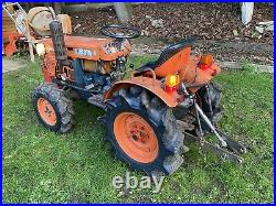 Kubota 7100 compact tractor 4wd And 95cm Flail Mower