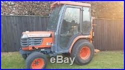 Kubota B2400 Compact Tractor 24hp Cab Road Legal Turf Tyres Hydrostatic