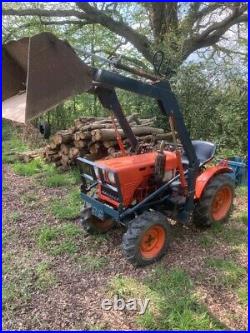 Kubota B6100d 4wd Compact Tractor With Power Loader & Bucket No Vat