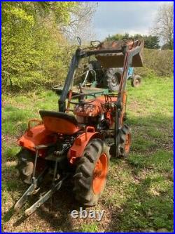 Kubota B6100d 4wd Compact Tractor With Power Loader & Bucket No Vat