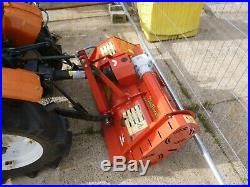 Kubota B7000 4 Wd Small Garden Tractor Diesel With Del Morino Flail Topper Mower