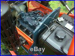 Kubota B7001 compact mini loader tractor and new flail mower, Rotavator and Box