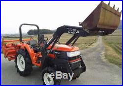Kubota GT23 4WD Compact Tractor with Front Loader Rotavator Plough Mower