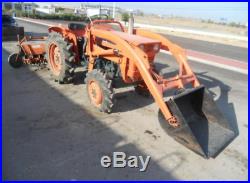 Kubota L1500 4WD Compact Tractor With Front Loader Rotavator Plough Mower