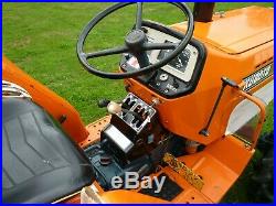 Kubota compact mini tractor and new flail mower