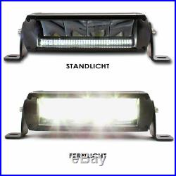 LED Pro Lightbar Zusatz Fern Scheinwerfer 37W + Standlicht E Prüfzeichen 12/24V