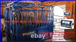 Livestock Scale Kit Cattle Hogs Pigs Squeeze chute RED LED display 5YrWTY