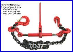 Loadbinder Chain Ratchet Set 5 metre 12.8 Tonne