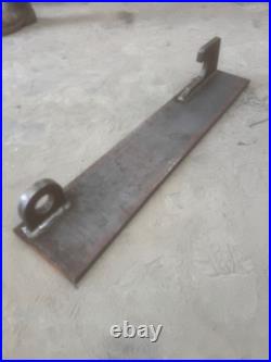 Loader Brackets Pair Weld on 630mm Hook Hole for JCB Qfit Telehandler Loadall