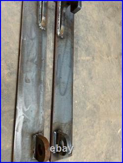 Loader Brackets Pair Weld on 630mm Hook Hole for JCB Qfit Telehandler Loadall