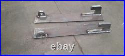 Loader Brackets Pair Weld on 630mm Hook Hole for JCB Qfit Telehandler Loadall