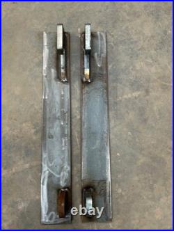 Loader Brackets Pair Weld on 630mm Hook Hole for JCB Qfit Telehandler Loadall